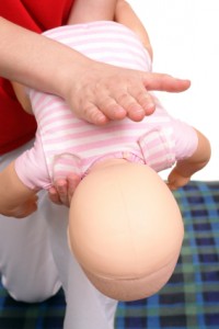 Infant suffocation rescue technique